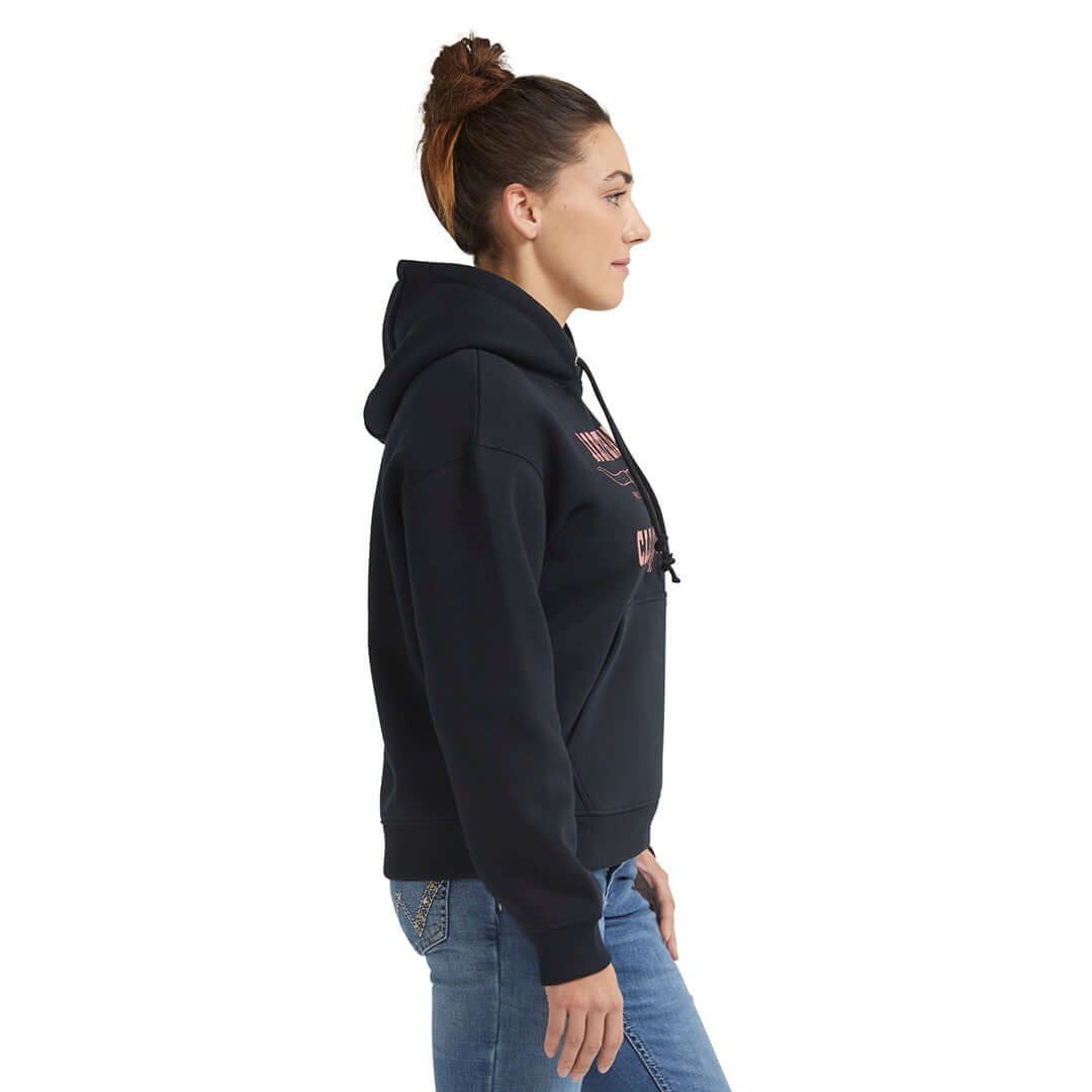 Women's DHCM Longhorn Hoodie | Color: Black