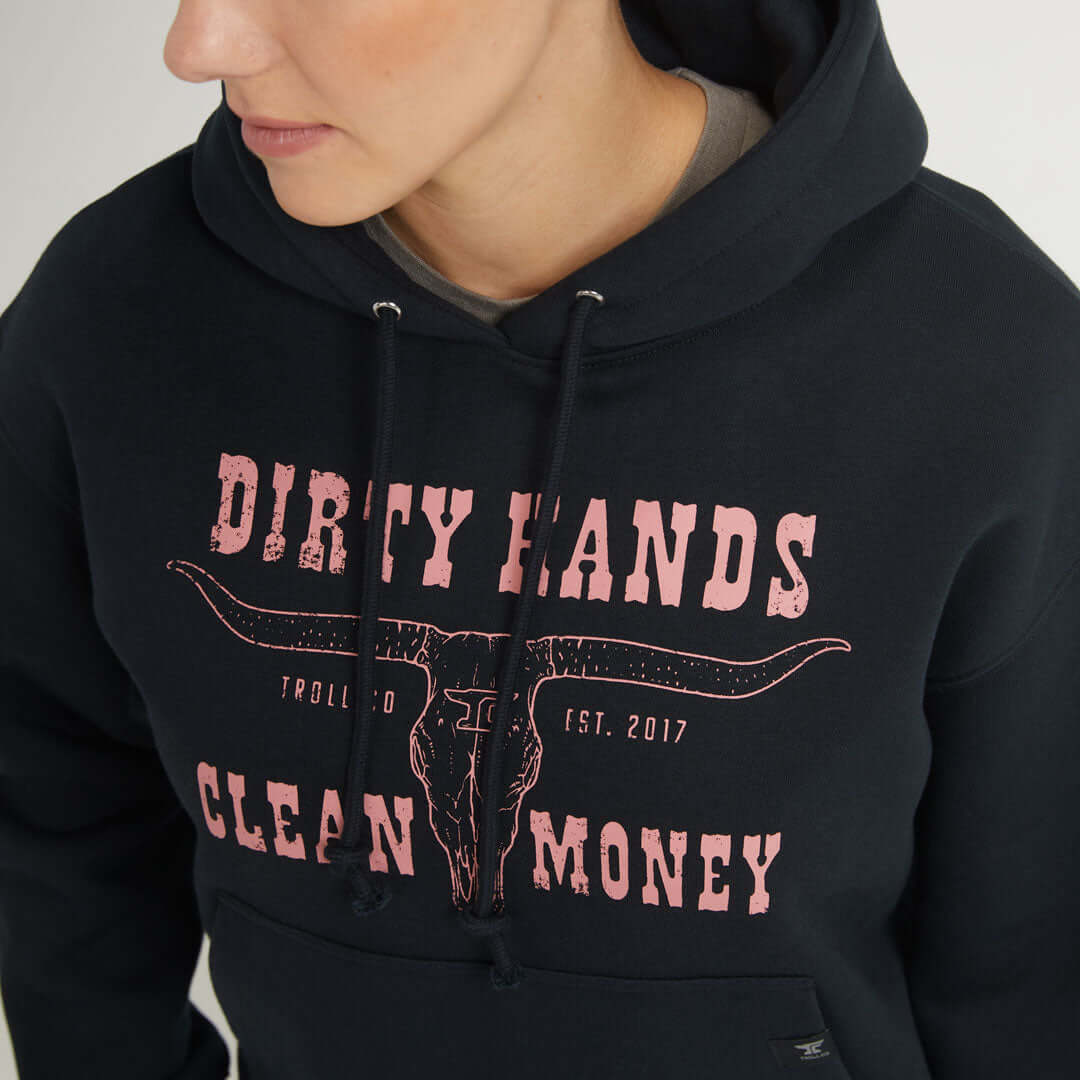 Women's DHCM Longhorn Hoodie | Color: Black