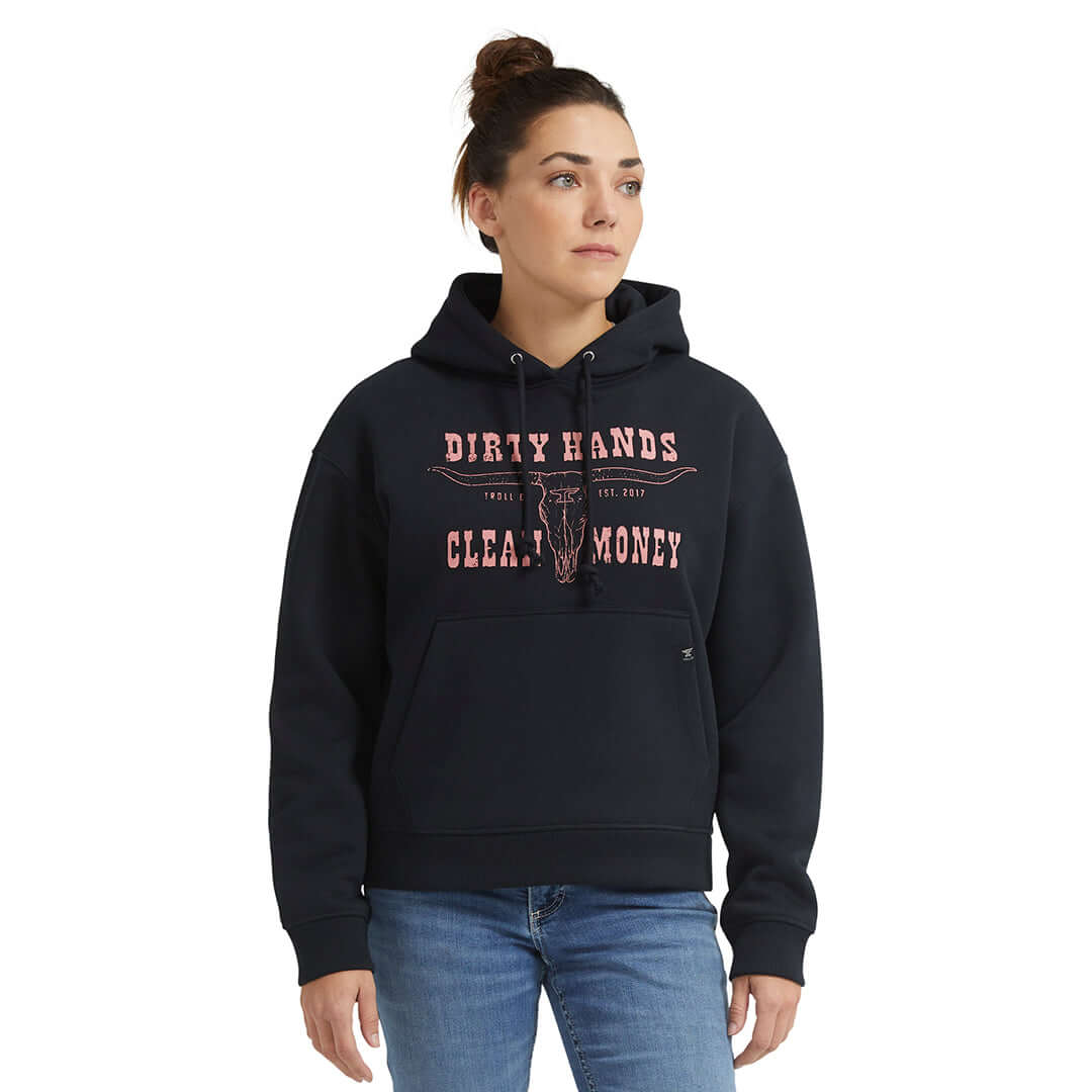 Women's DHCM Longhorn Hoodie | Color: Black