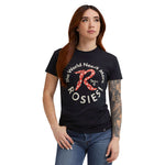 Women's Red Rosie T-shirt | Color: Black