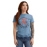 Women's Red Rosie T-Shirt | Color: Slate Blue