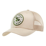 NOLAW Broken Clover Curved Brim Trucker Hat | Color: Sand