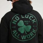 Men's NOLAW Broken Clover Hoodie | Color: Black