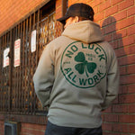 Men's NOLAW Broken Clover Hoodie | Color: Cement