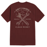 Men's DHCM Twisting Wrenches T-Shirt | Color: Port