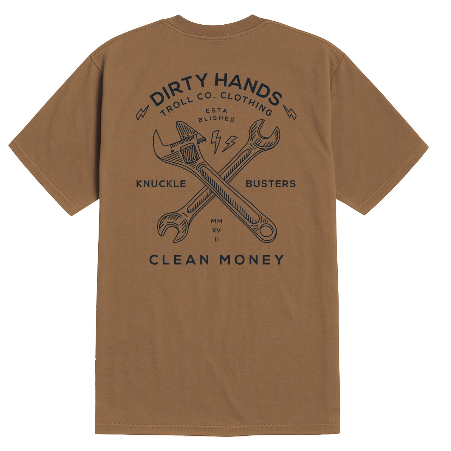 Men's DHCM Twisting Wrenches T-Shirt | Color: Dark Tan