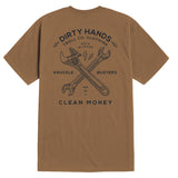Men's DHCM Twisting Wrenches T-Shirt | Color: Dark Tan