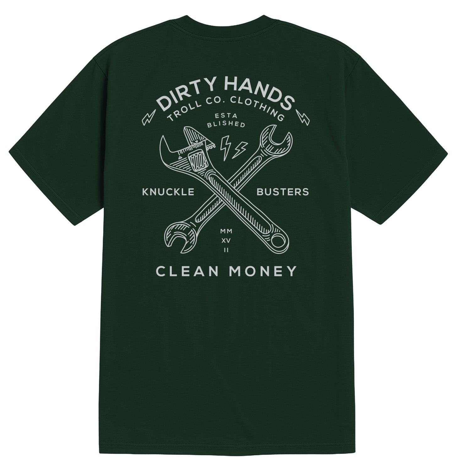 Men's DHCM Twisting Wrenches T-Shirt | Color: Pine