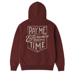Men's Pay Me Hoodie | Color: Port
