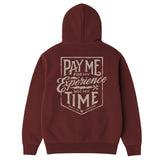 Men's Pay Me Hoodie | Color: Port