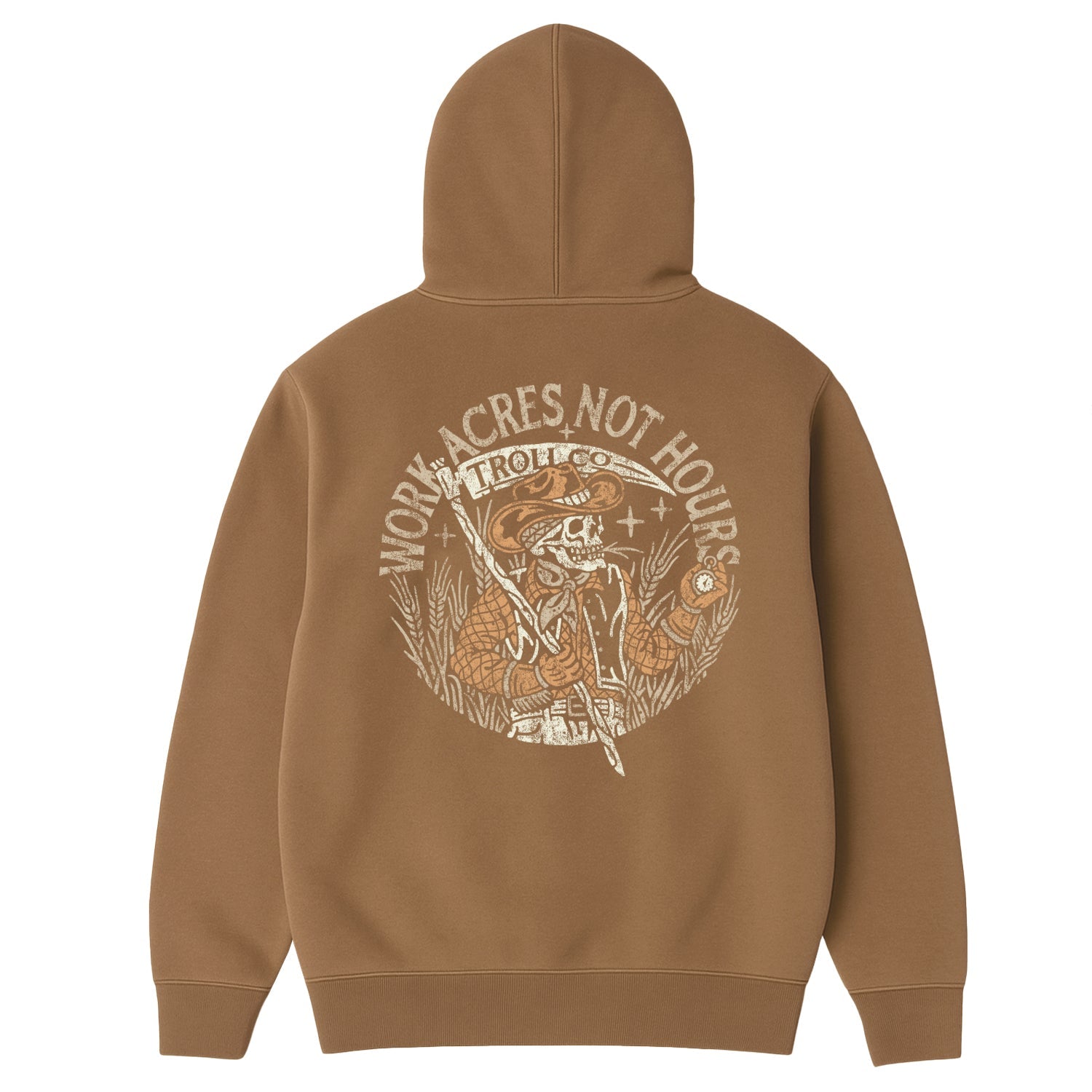 Men's Work Acres Hoodie | Color: Dark Tan