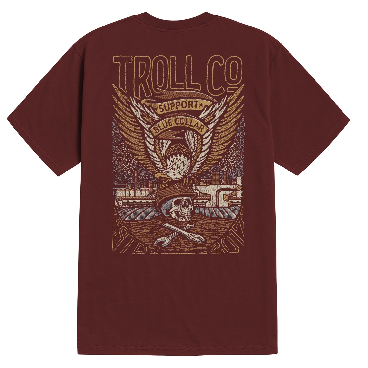 Men's SBC Grounded T-Shirt | Color: Port