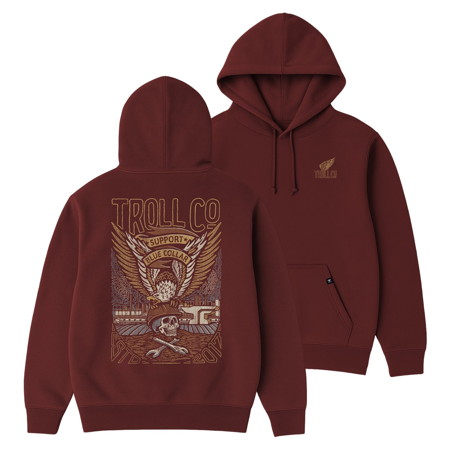 Men's SBC Grounded Hoodie | Color: Port
