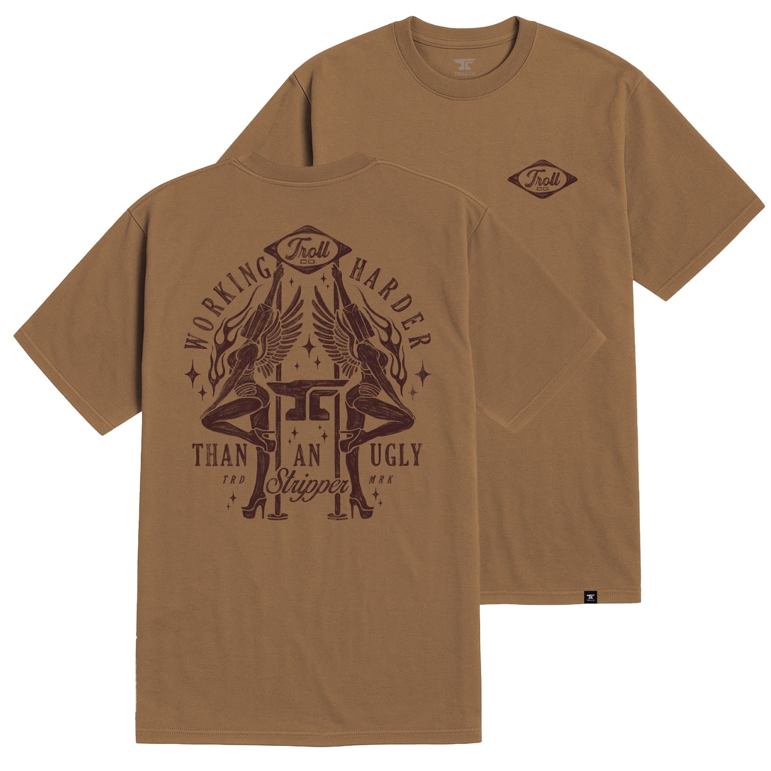Men's WHUS Twins T-Shirt | Color: Dark Tan