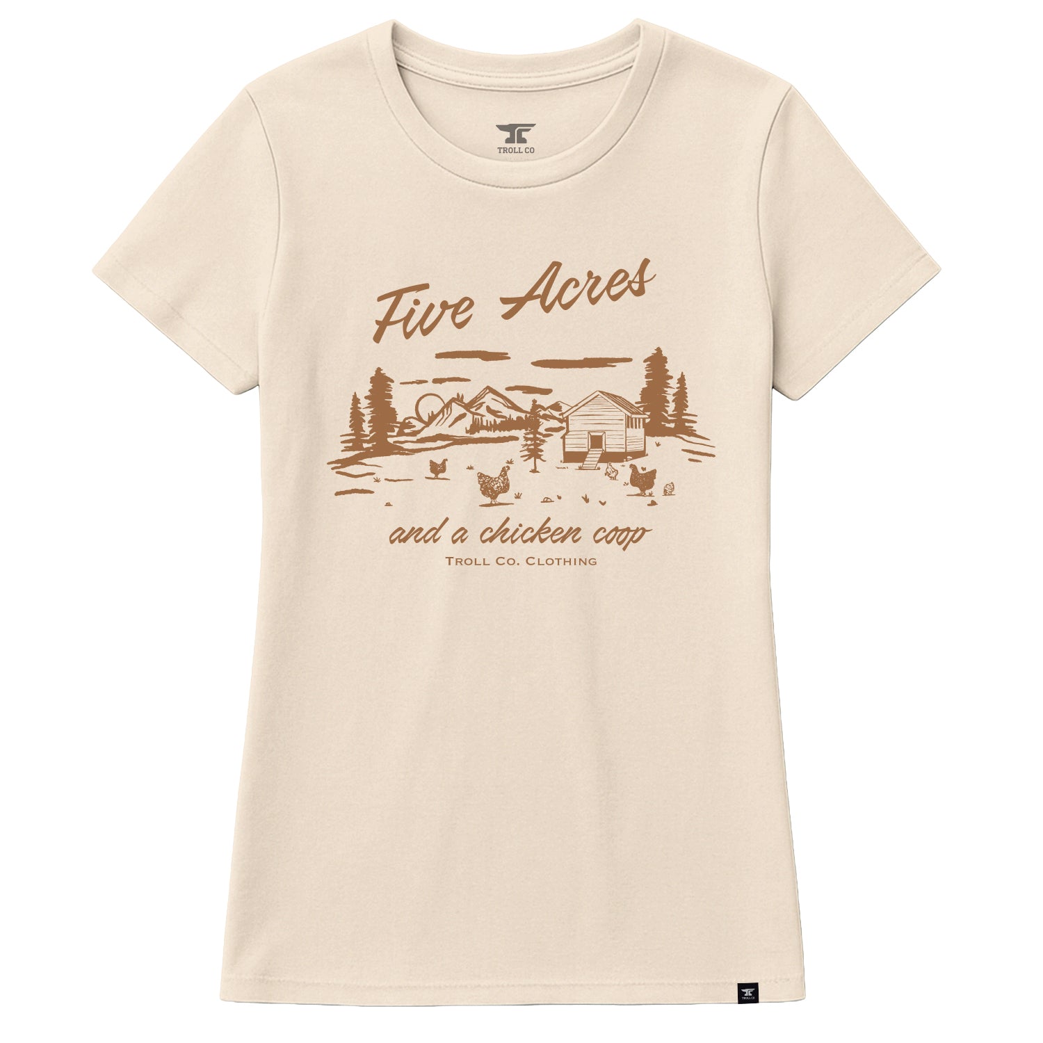 Women's Five Acres T-Shirt | Color: Ivory