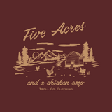 Women's Five Acres T-Shirt | Color: Port