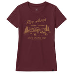 Women's Five Acres T-Shirt | Color: Port