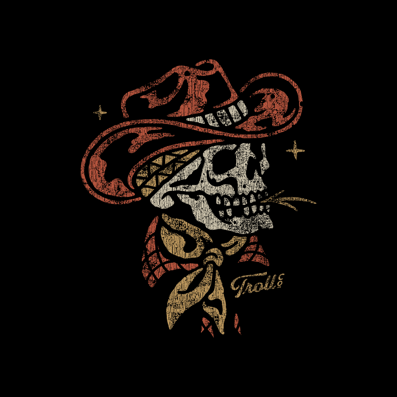 Women's Skull Acres Hoodie | Color: Black