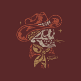 Women's Skull Acres Hoodie - Color: Port