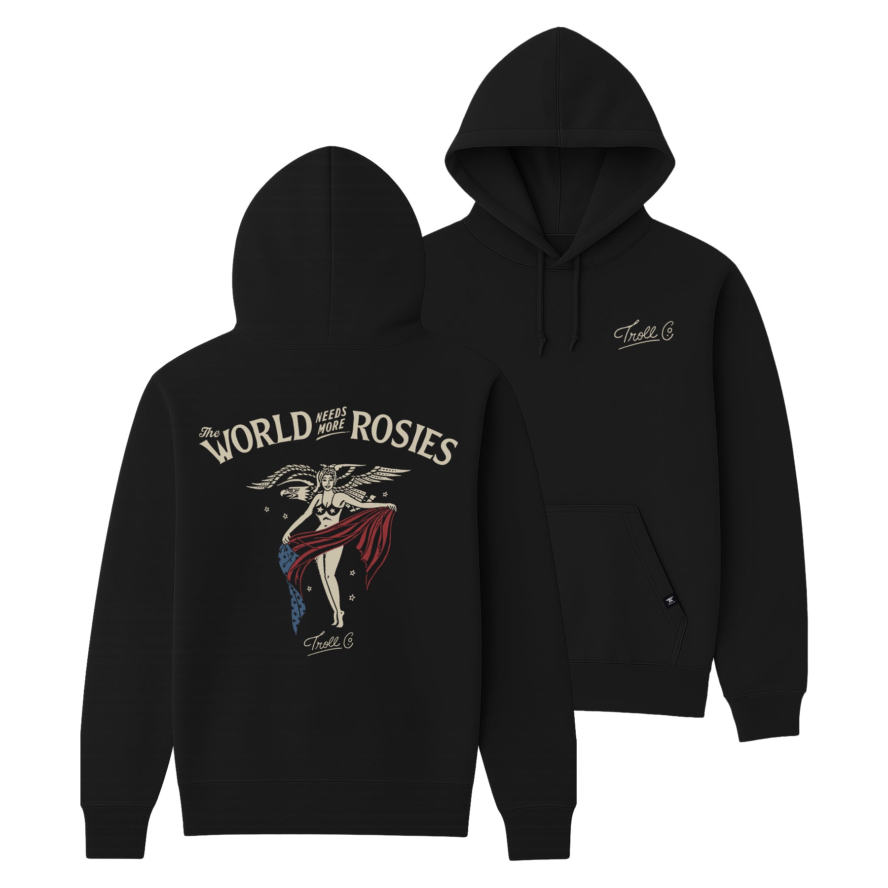 Women's Rosies World Hoodie - Color: Black
