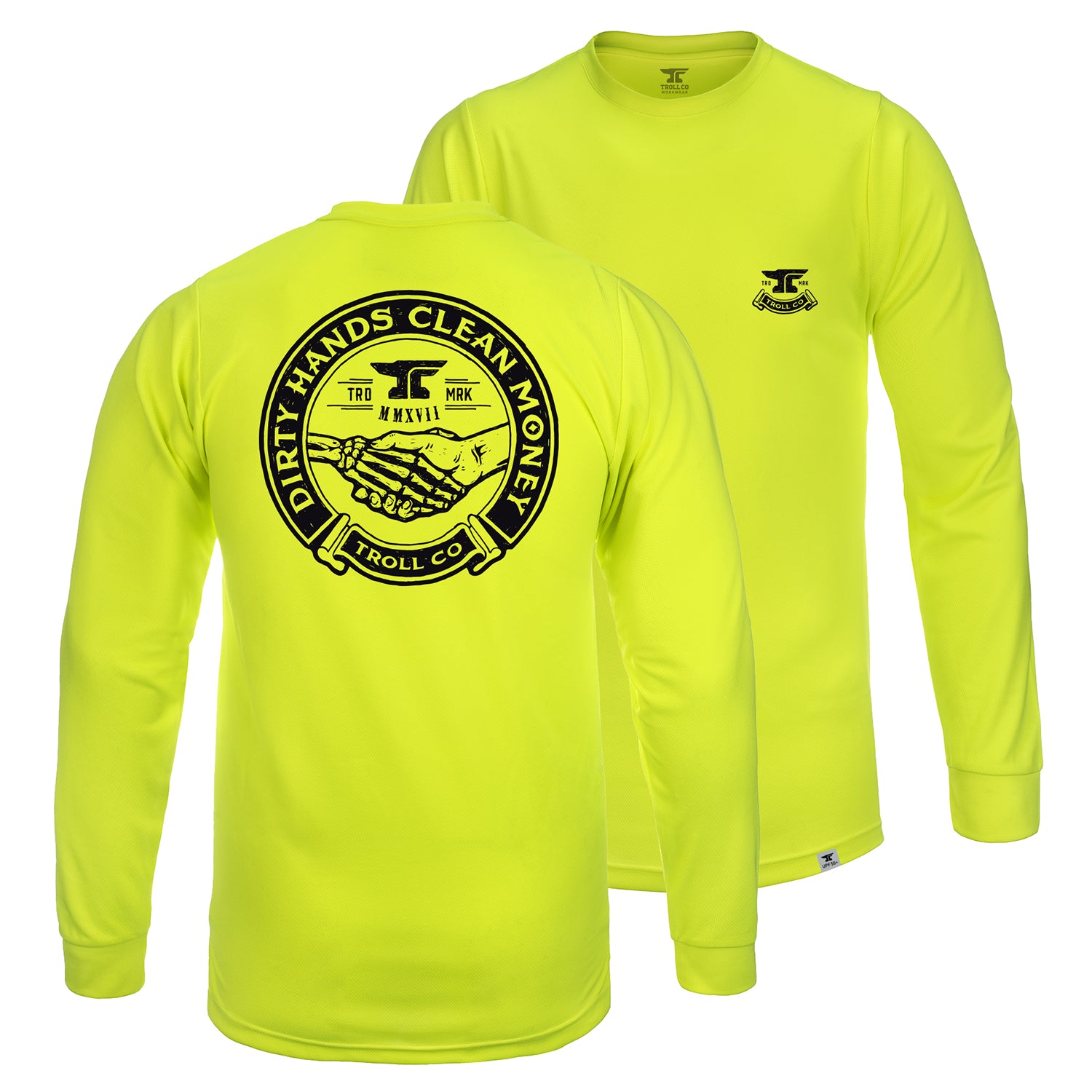 Men's DHCM Haggler Hi-Vis Long Sleeve | Color: Bright Lime