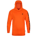 Men's DHCM Anvil Hi-Vis Hooded Long Sleeve - Color: Bright Orange