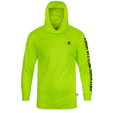 Men's DHCM Anvil Hi-Vis Hooded Long Sleeve - Color: Bright Lime