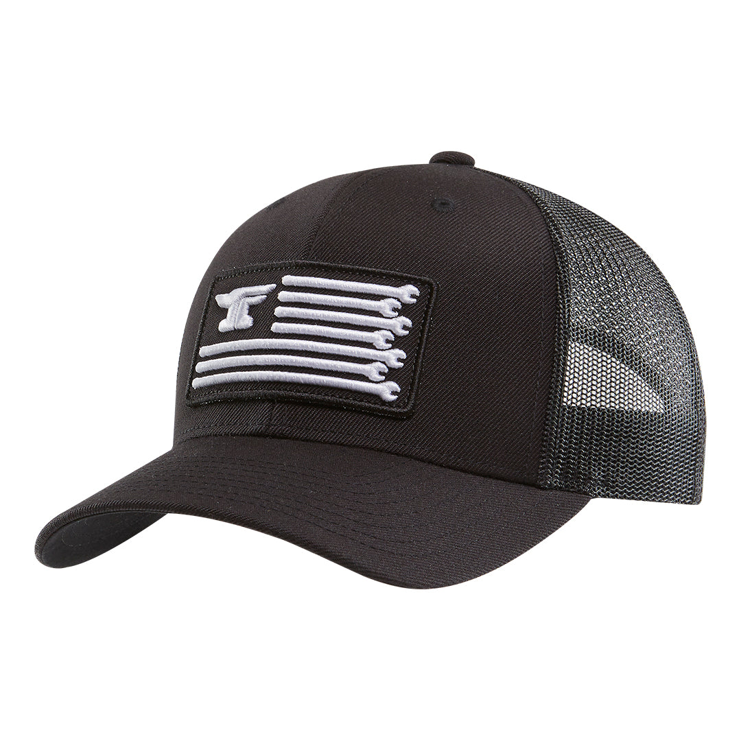 Anvil Flagship Curved Brim Trucker Hat | Color: Black