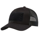 Anvil Flagship Curved Brim Trucker Hat | Color: Black