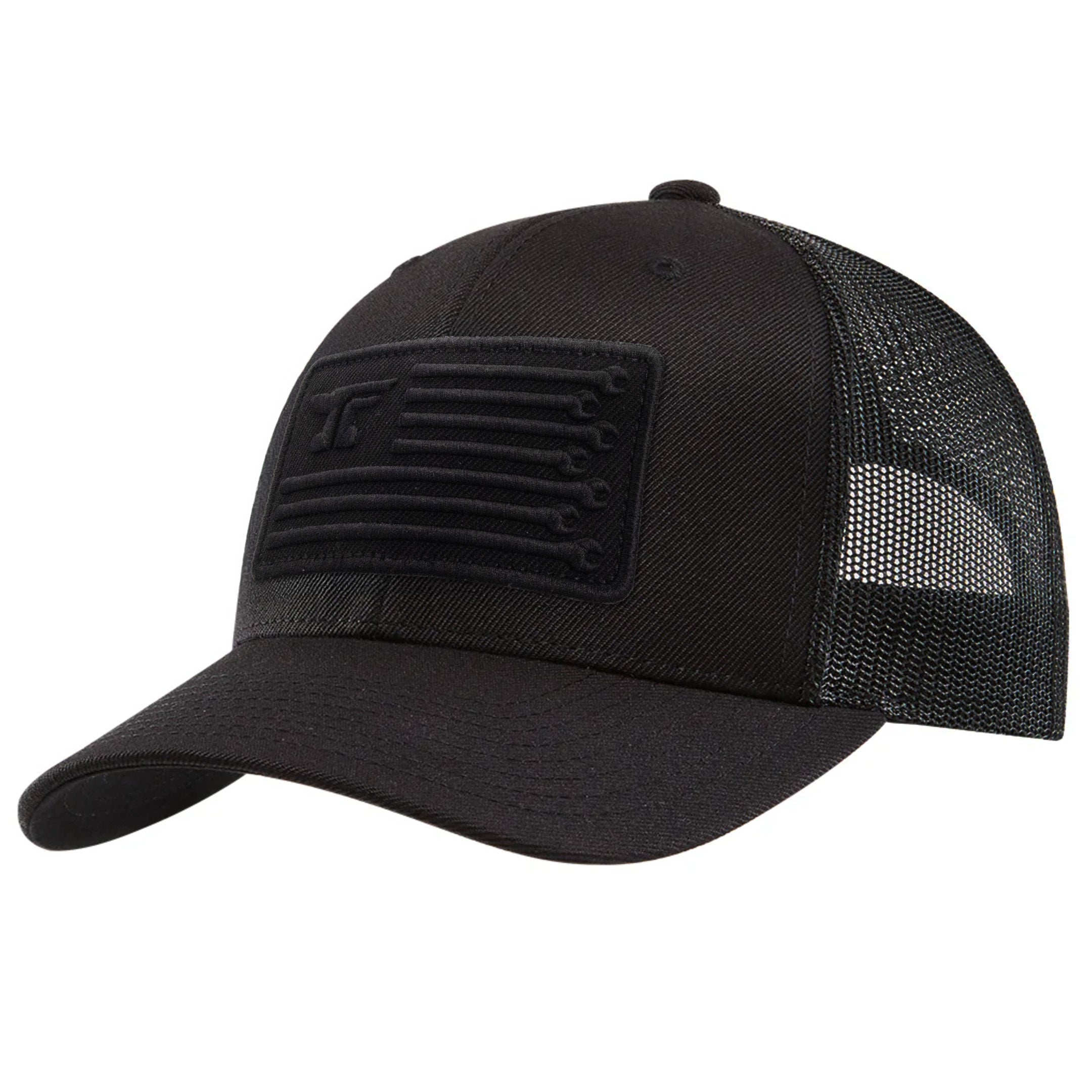 Anvil Flagship Curved Brim Trucker Hat | Color: Black