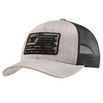 Anvil Flagship Curved Brim Trucker Hat - Color: Gray Heather