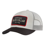 SBC Barricade Curved Brim Trucker Hat - Color: White Black