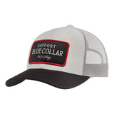 SBC Barricade Curved Brim Trucker Hat - Color: White Black