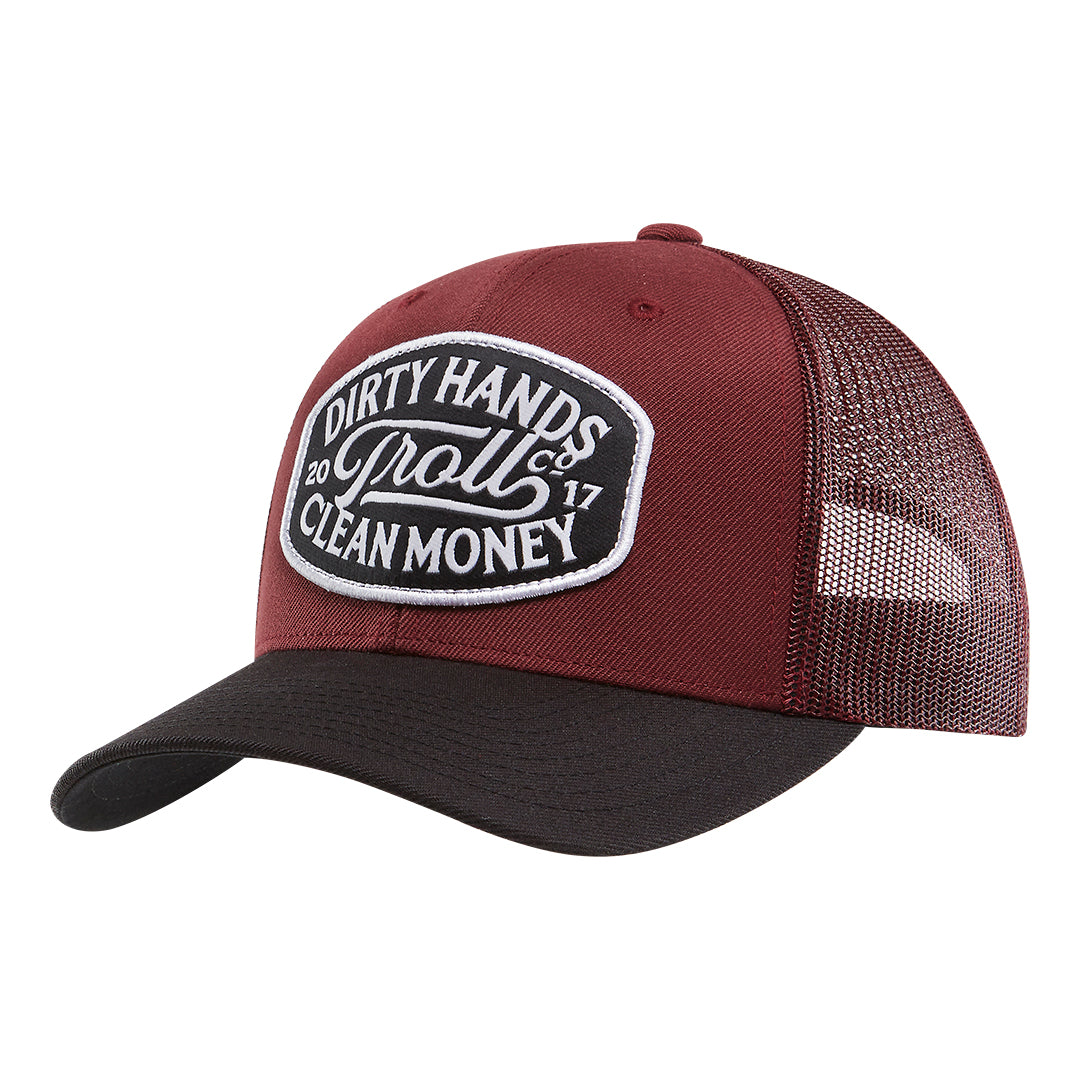 DHCM Model T Curved Brim Trucker Hat | Color: Port Black