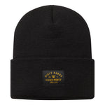 DHCM Woven Label Beanie - Color: Black