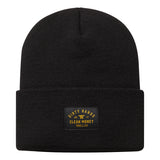DHCM Woven Label Beanie - Color: Black