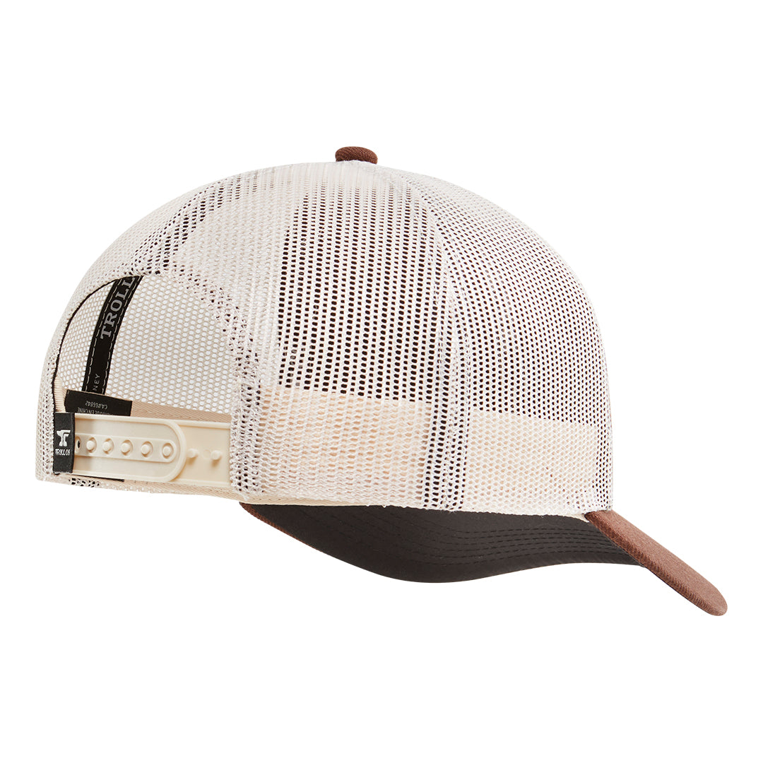 SBC Barricade Anvil Curved Brim Trucker Hat - Color: Brown