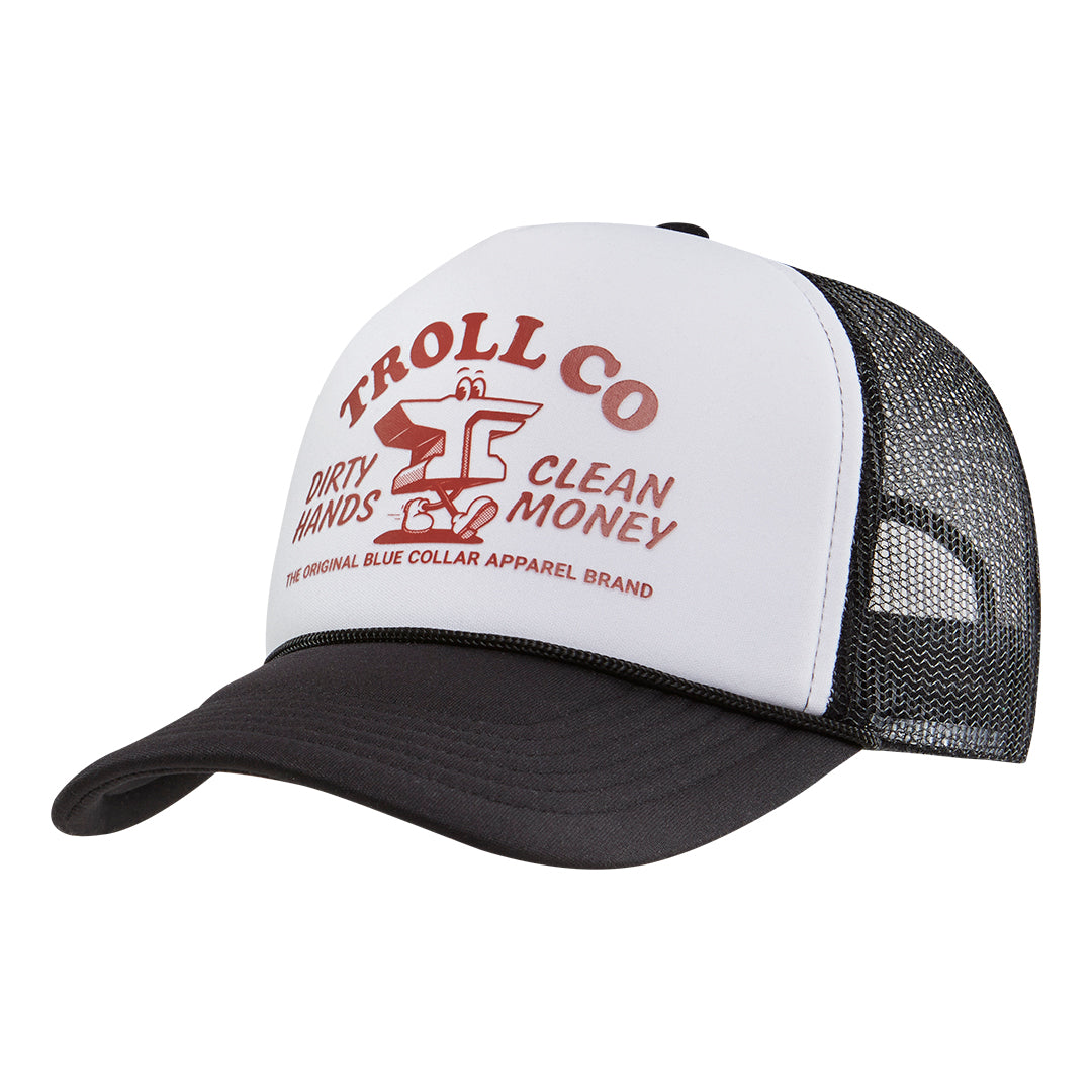 DHCM Ramblin Anvil Foam Trucker | Color: White Black