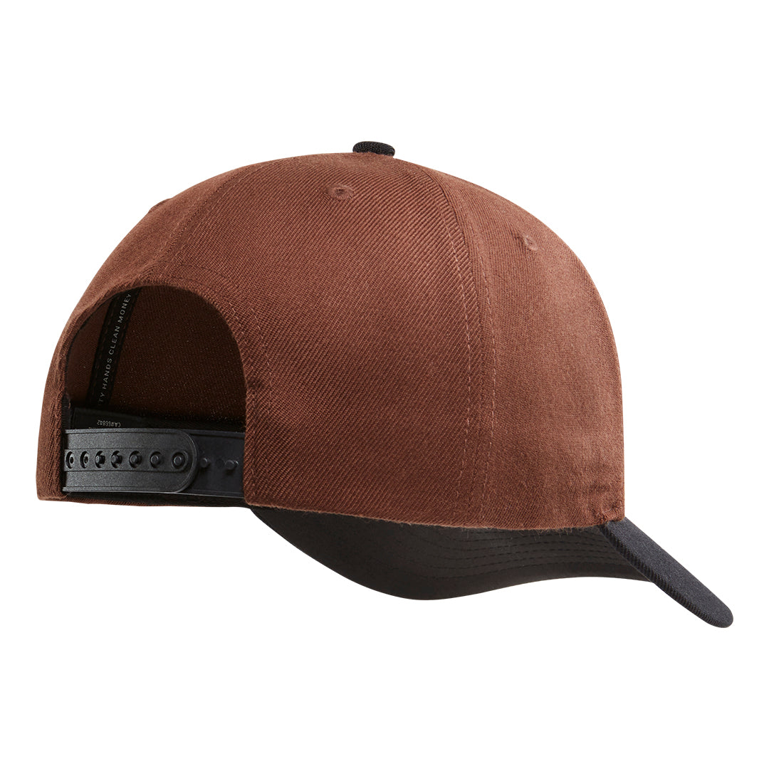 BC Bottoms Up Curved Brim Trucker Hat | Color: Brown Black