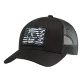 DHCM Flagship Skull Curved Brim Trucker - Color: Black