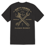 Men's Twisting Wrenches T-Shirt - Color: Tar
