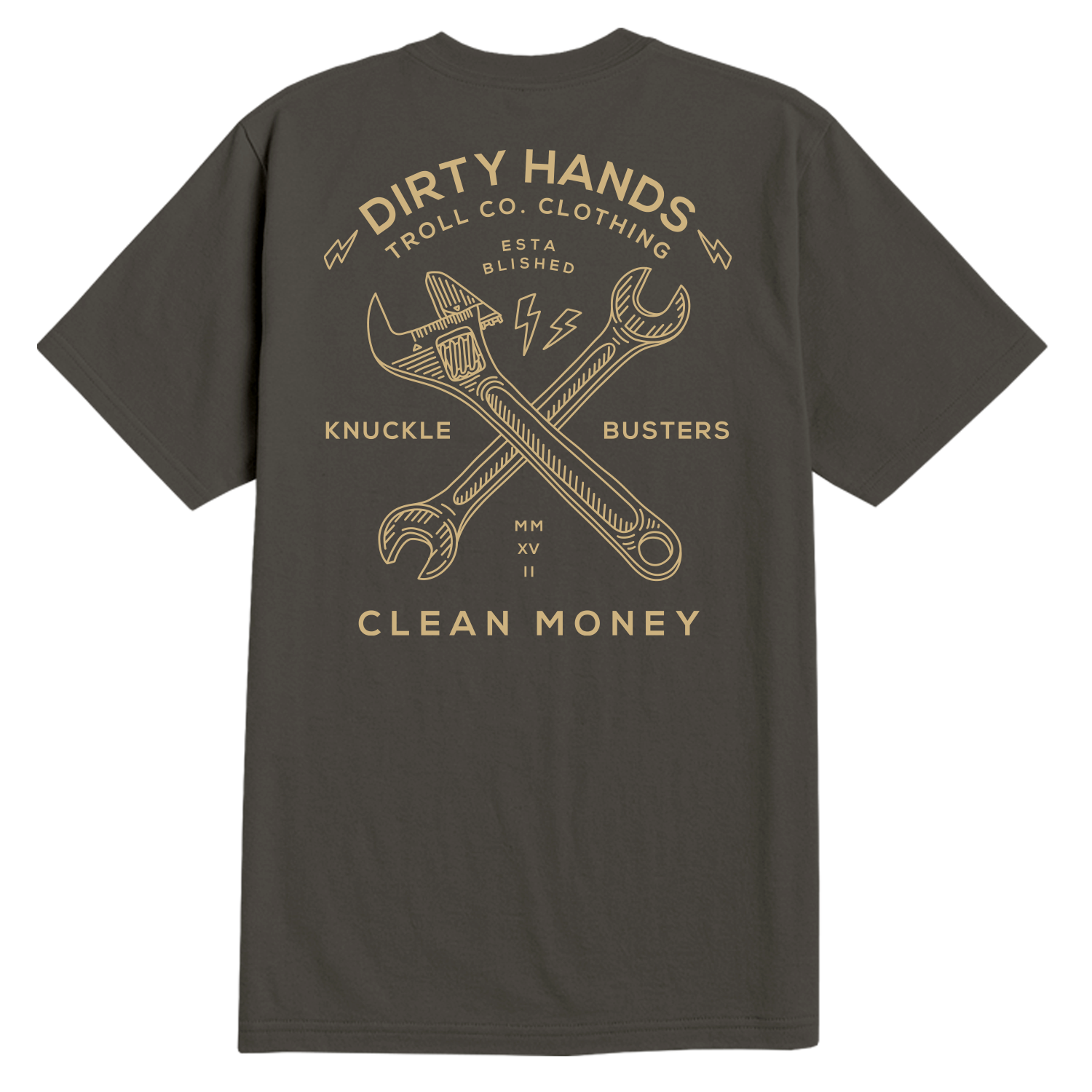 Men's DHCM Twisting Wrenches T-Shirt | Color: Tar