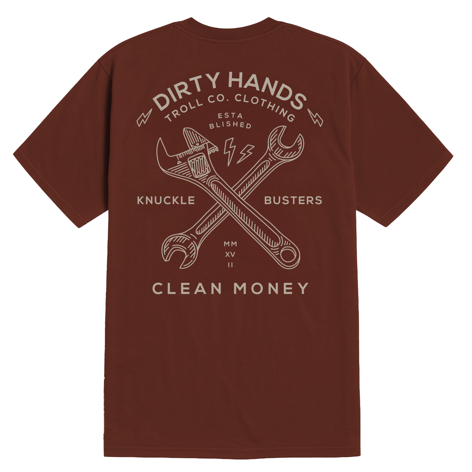 Men's Twisting Wrenches T-Shirt - Red Clay
