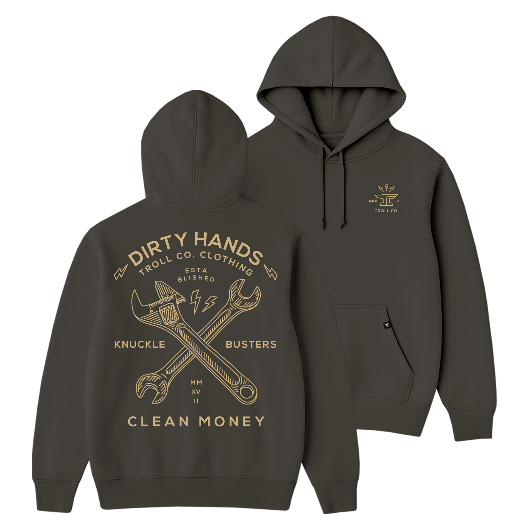 Men's DHCM Twisting Wrenches Hoodie | Color: Tar