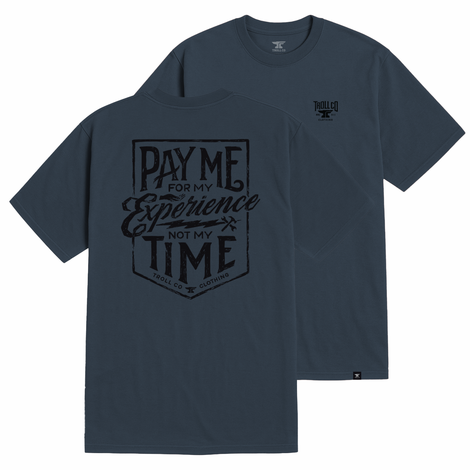 Men's Pay Me T-Shirt - Color: Steel