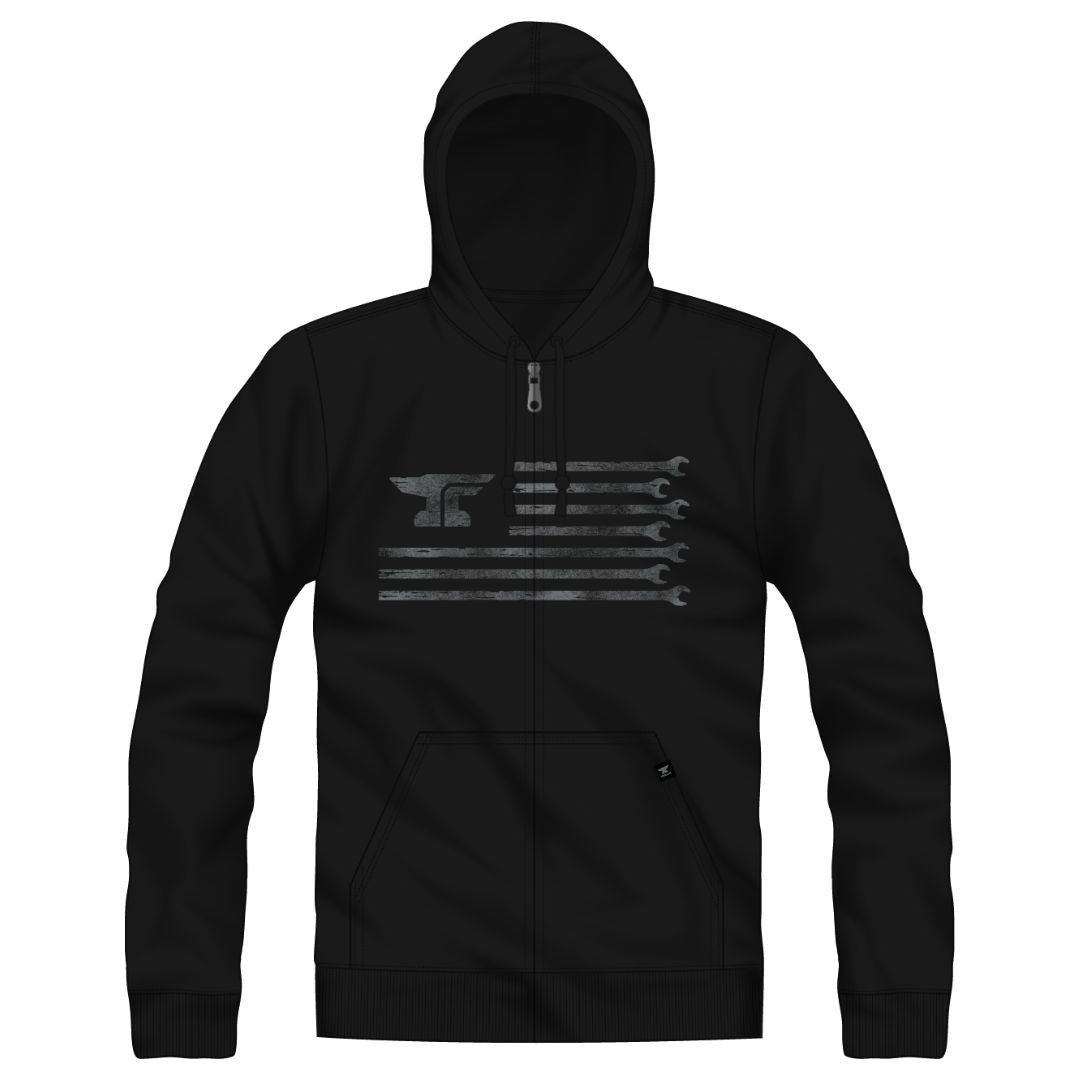 Men's Anvil Flagship Zip Hoodie | Color: Black