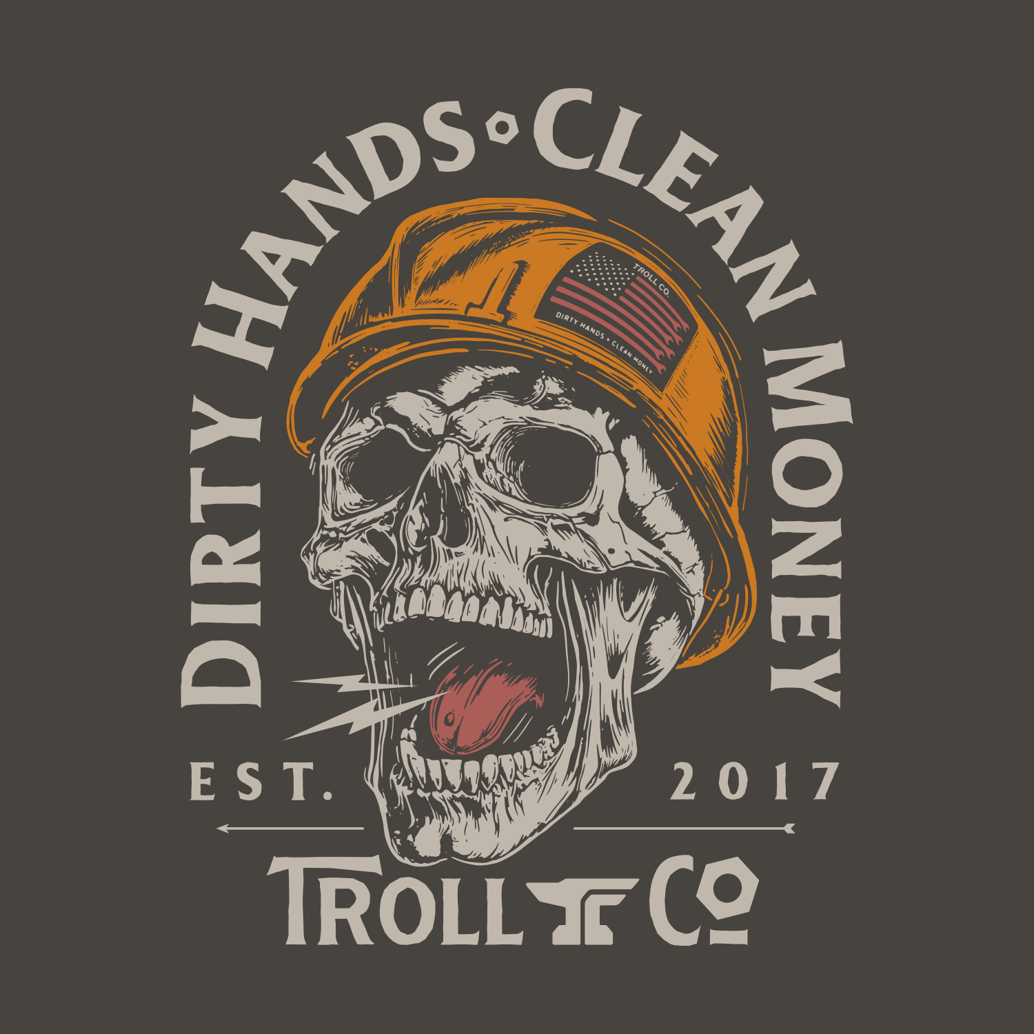 Men's DHCM Hardhat T-Shirt | Color: Tar