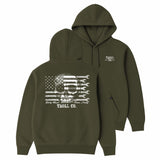 Men's Flagship Skull Hoodie - Color: Military Green