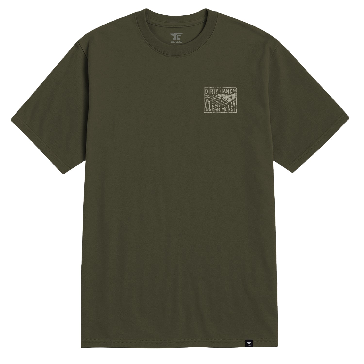 Men's Haggler Box T-Shirt - Color: Military Green