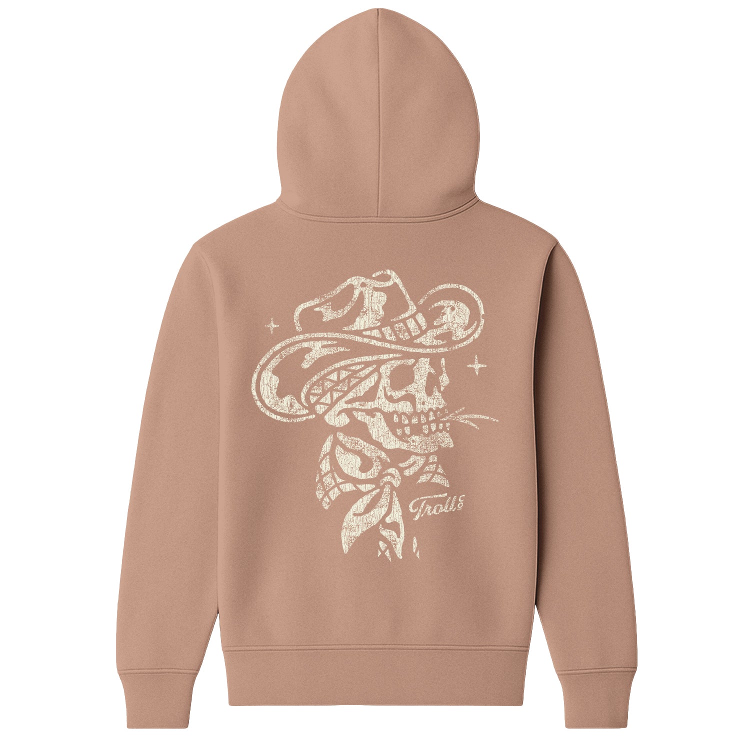 Women's Skull Acres Hoodie - Color: Taupe